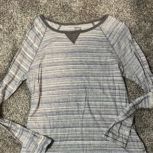 Ladies Long Sleeve Striped Top